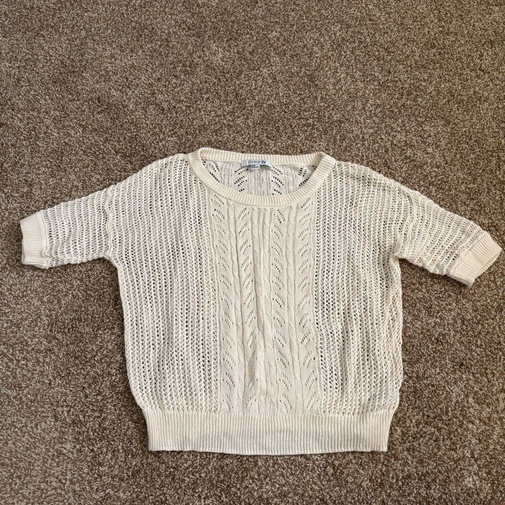 Forever 21 || Cotton Open Knit Lightweight Sweater Size M